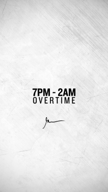 7pm - 2am overtime