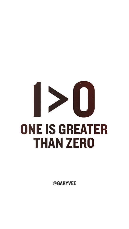 One is greater than zero