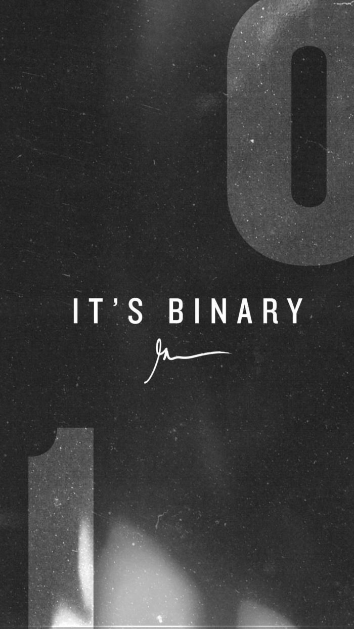 It's binary